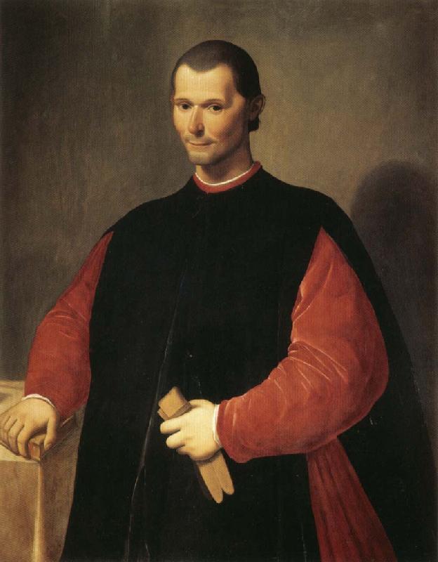 Santi Di Tito Portrait of Niccolo Macchiavelli France oil painting art